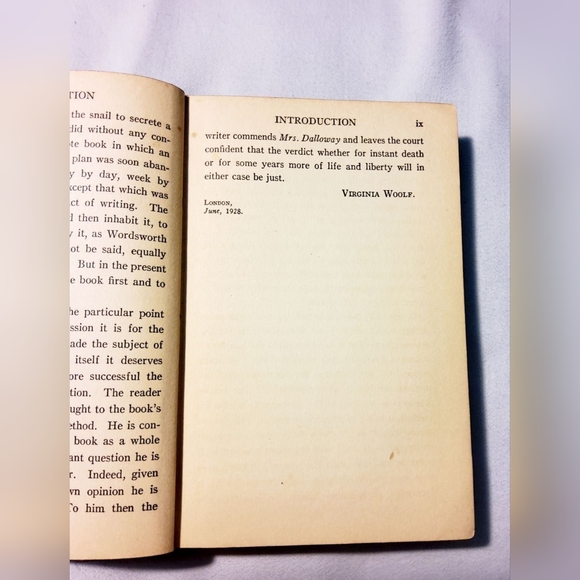 RARE Mrs. Dalloway Virginia Woolf 1928 1st/2nd Edition w Intro by Woolf - Picture 11 of 12